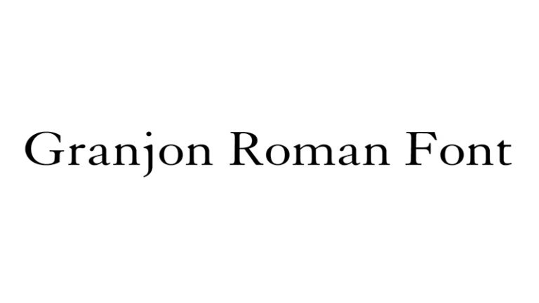 granjon roman font free download