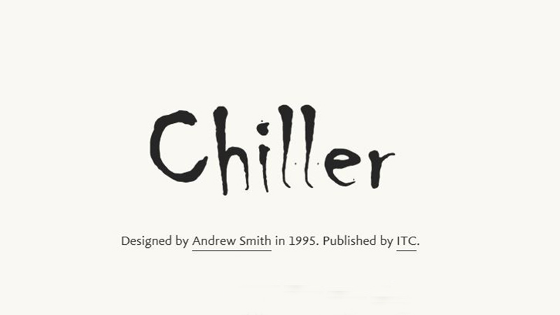 Chiller Font Family Free Download