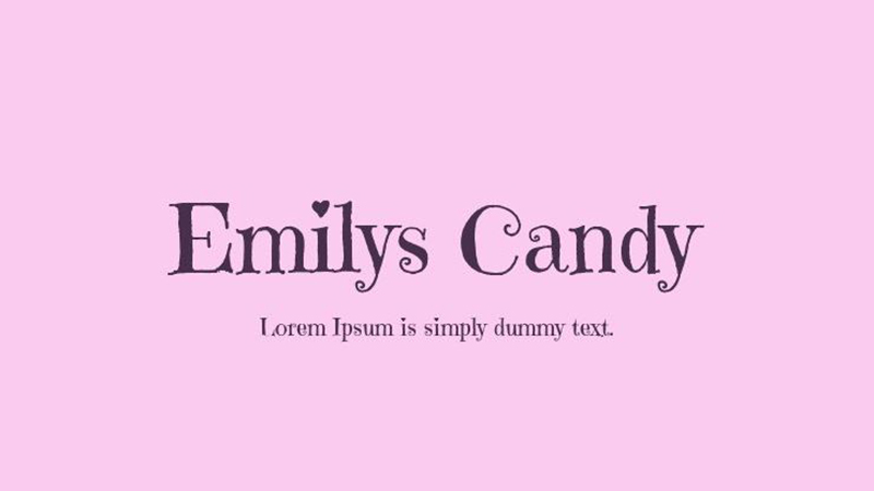 Emilys Candy Font Family Free Download