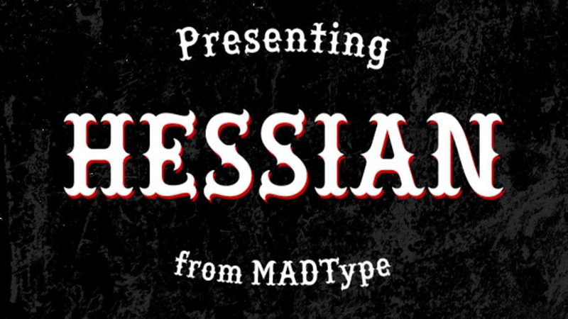 Hessian Font Family Free Download