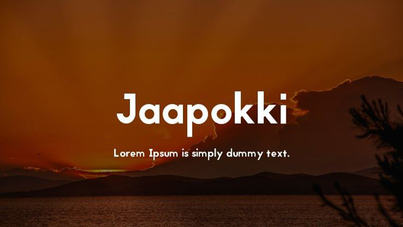 Jaapokki Font Family Free Download