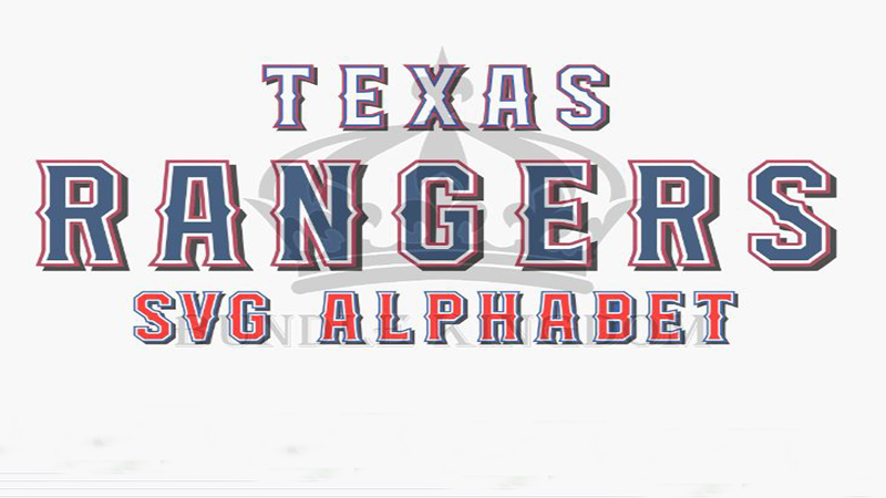 Texas Rangers Baseball Font Lettering