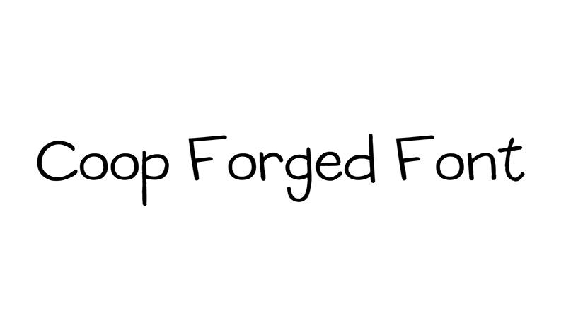 Coop Forged Font Family Free Download