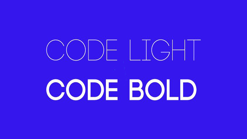 Code Bold Font Family Free Download