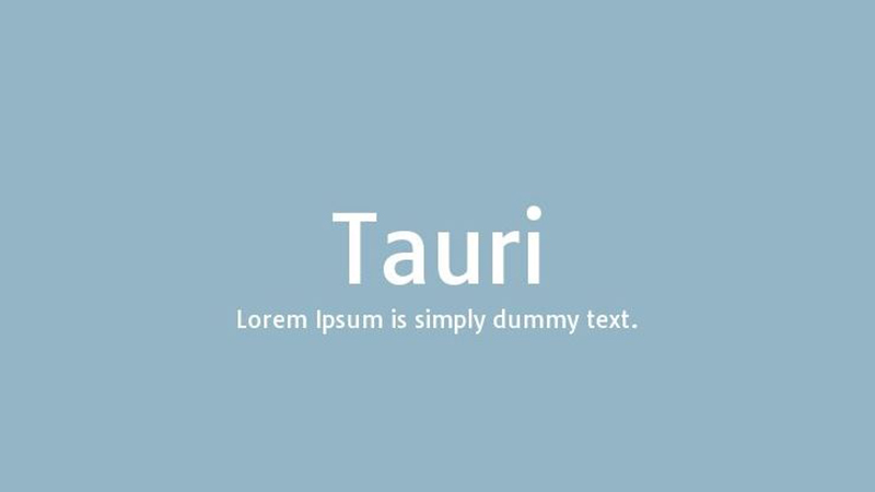 Tauri Font Family Free Download