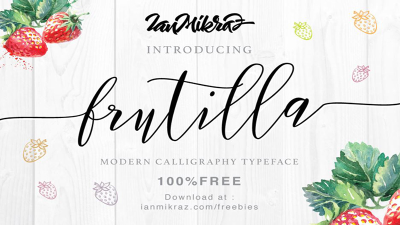 Frutilla Script Font Family Free Download