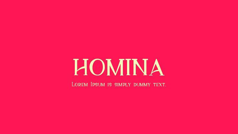 Homina Font Family Free Download